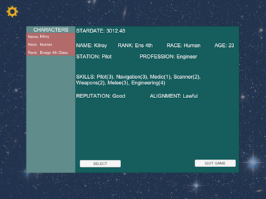 Character Selection Screen