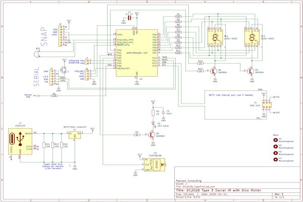 SYN SHOP Social IR Badge Schematic